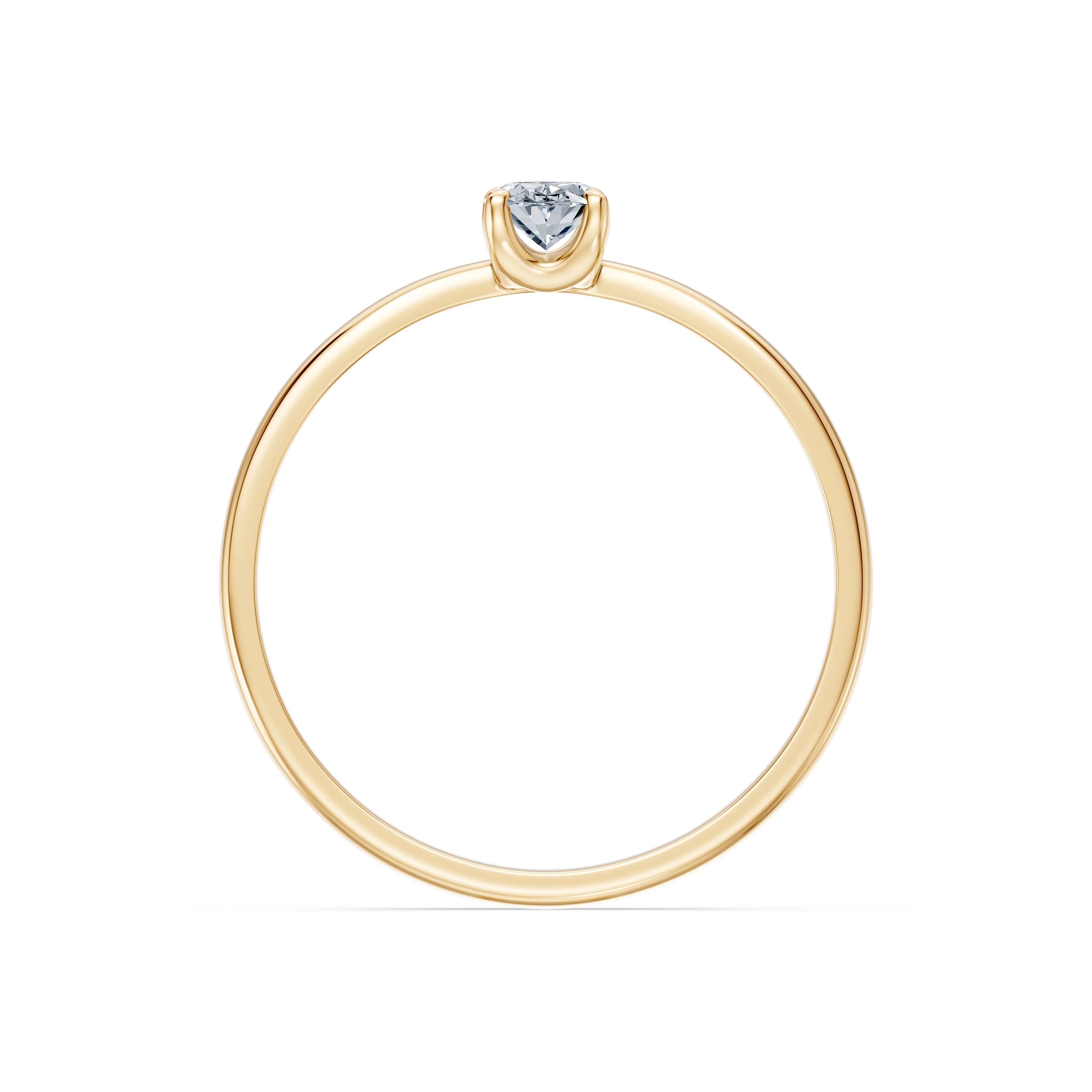 Inel solitaire – 101-10194(0.30)OV – imaginea 5
