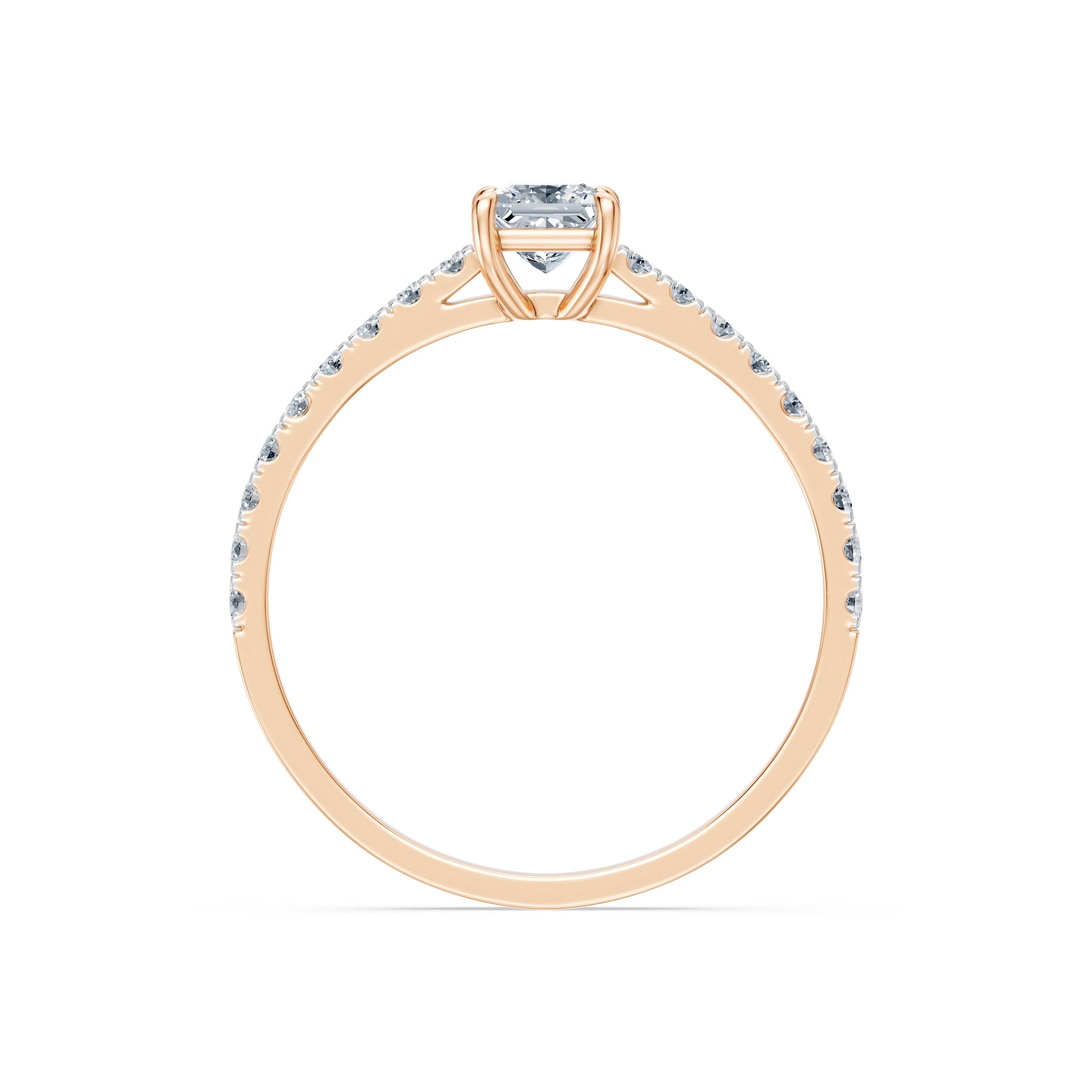 Inel solitaire Eternitate – 101-10191(0.30)PR – imaginea 8