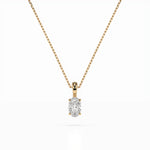 Colier solitaire – 104-10069(0.30)OV – imaginea 4