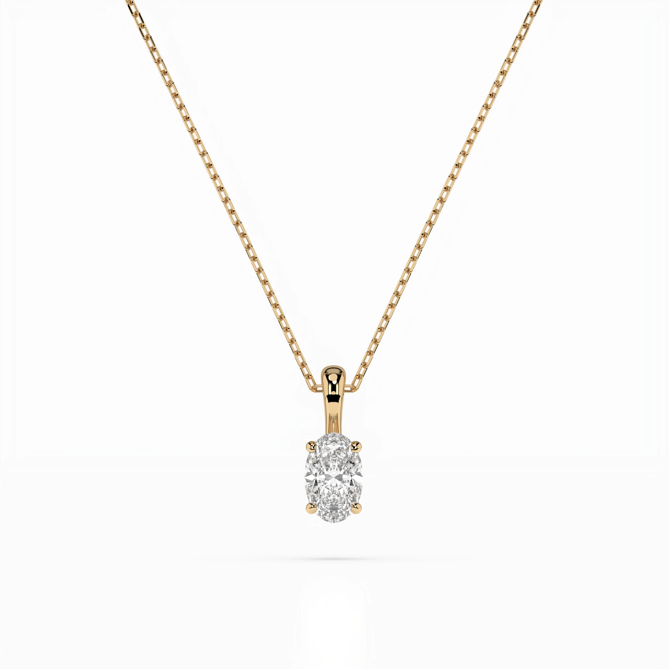 Colier solitaire – 104-10069(0.30)OV – imaginea 4