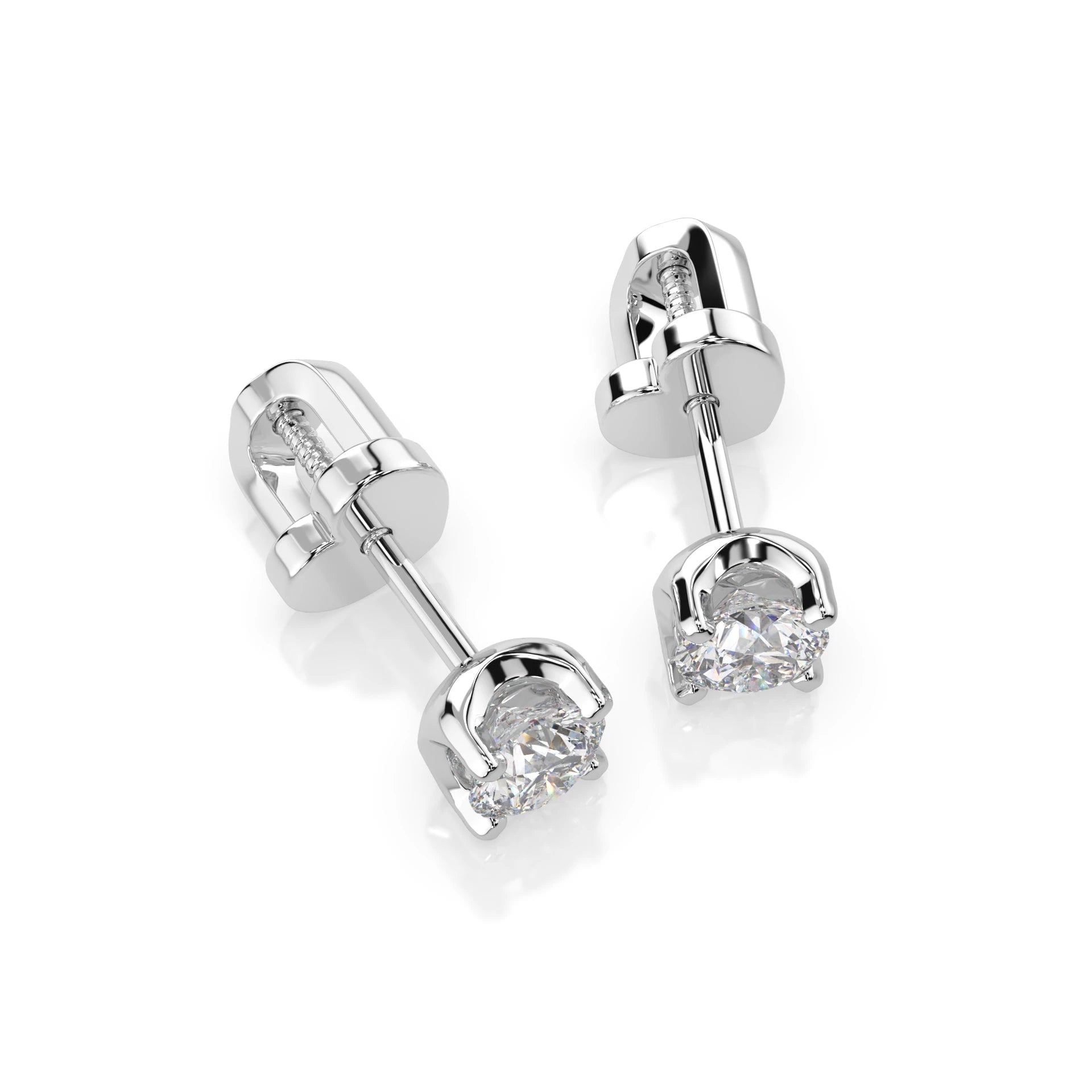 Cercei solitaire Fluture – 102-10020(3.7) – imaginea 3