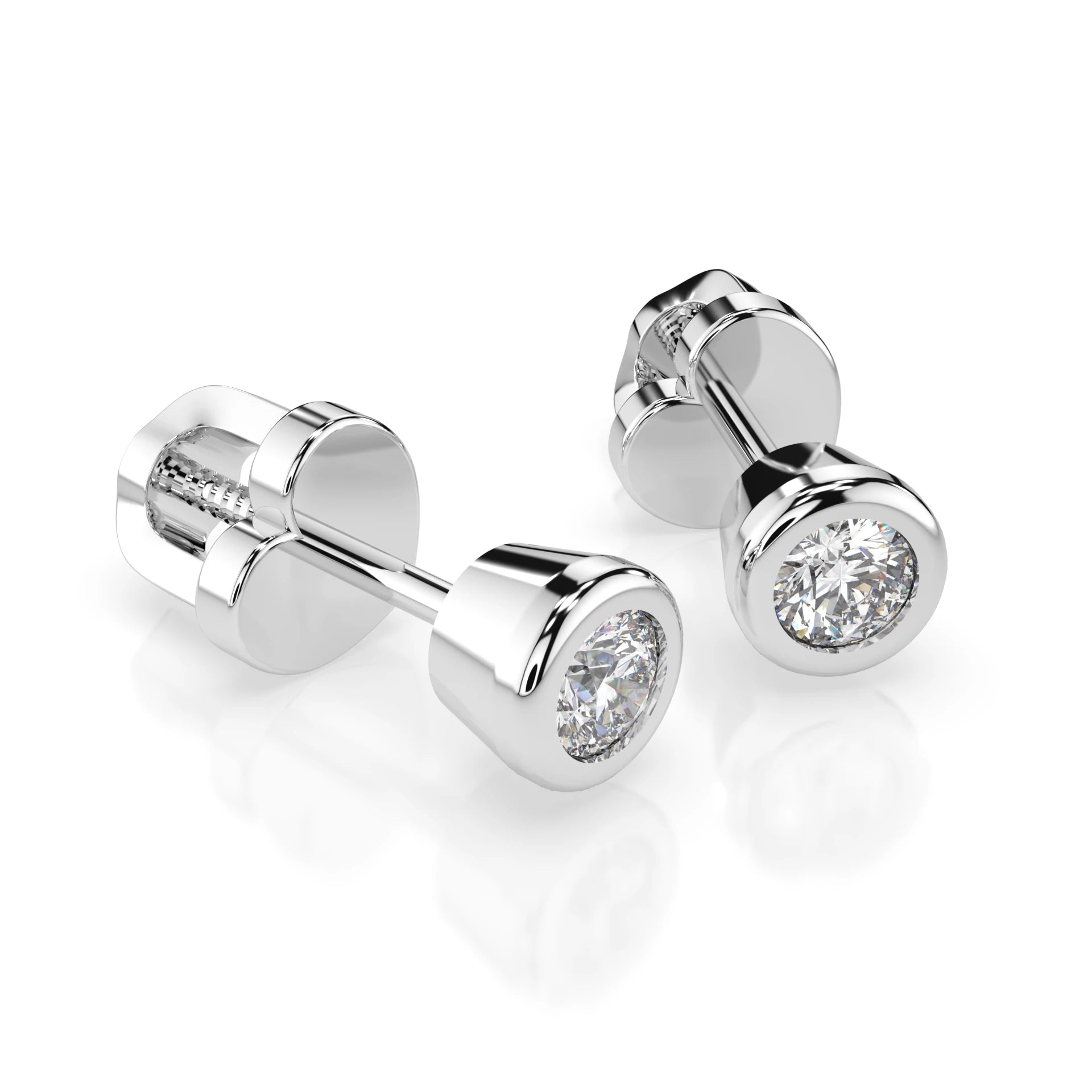Cercei solitaire Fluture – 102-10010(3.4) – imaginea 3