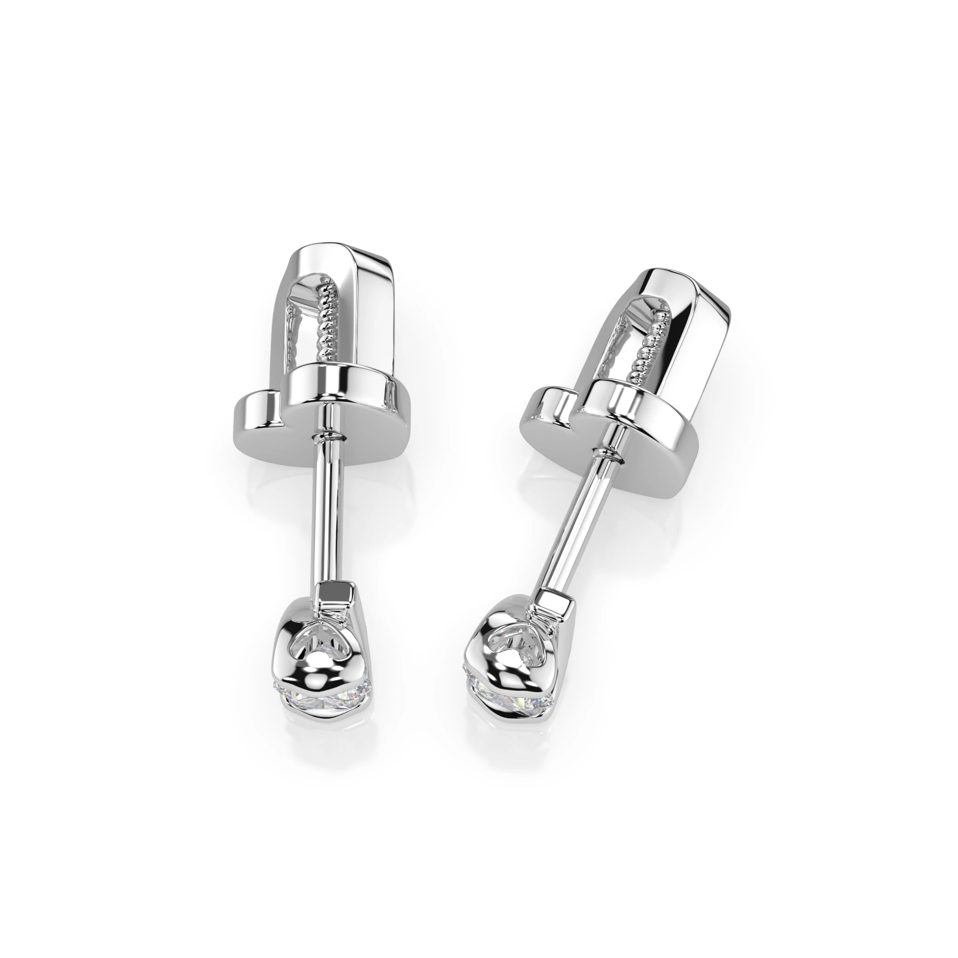 Cercei solitaire Fluture – 102-10016(2.5) – imaginea 2