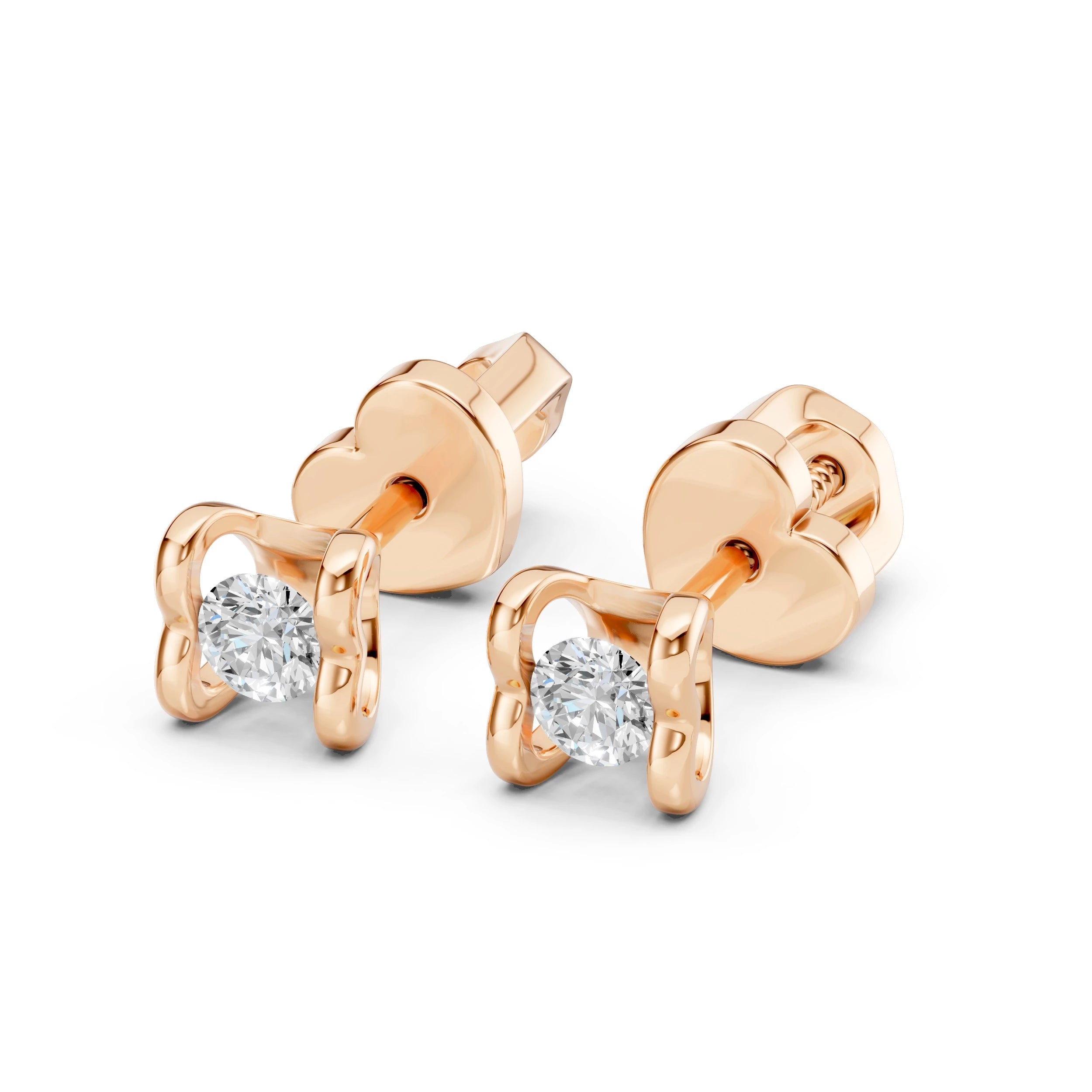 Cercei solitaire Fluture – 102-10013/2(3.0) – imaginea 9