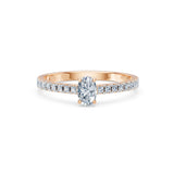 Inel solitaire Eternitate – 101-10191(0.30)OV – imaginea 9