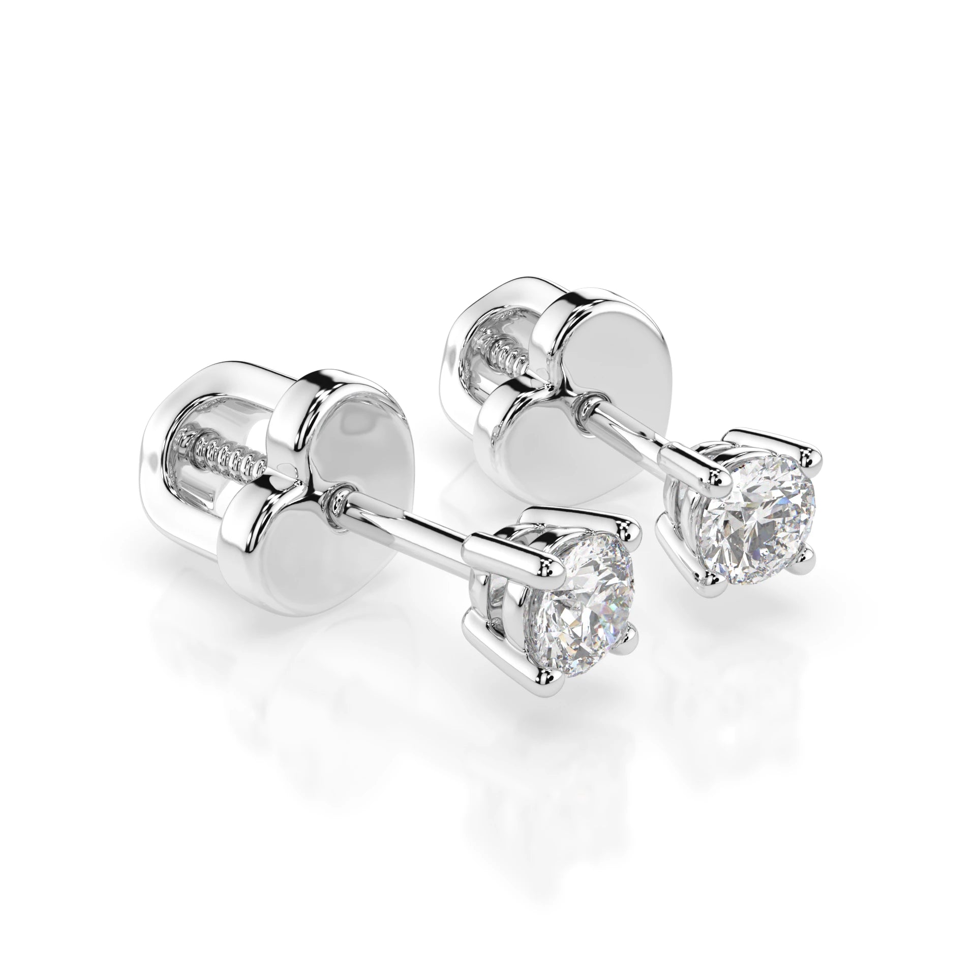 Cercei solitaire Fluture – 102-10012/1(3.4) – imaginea 3