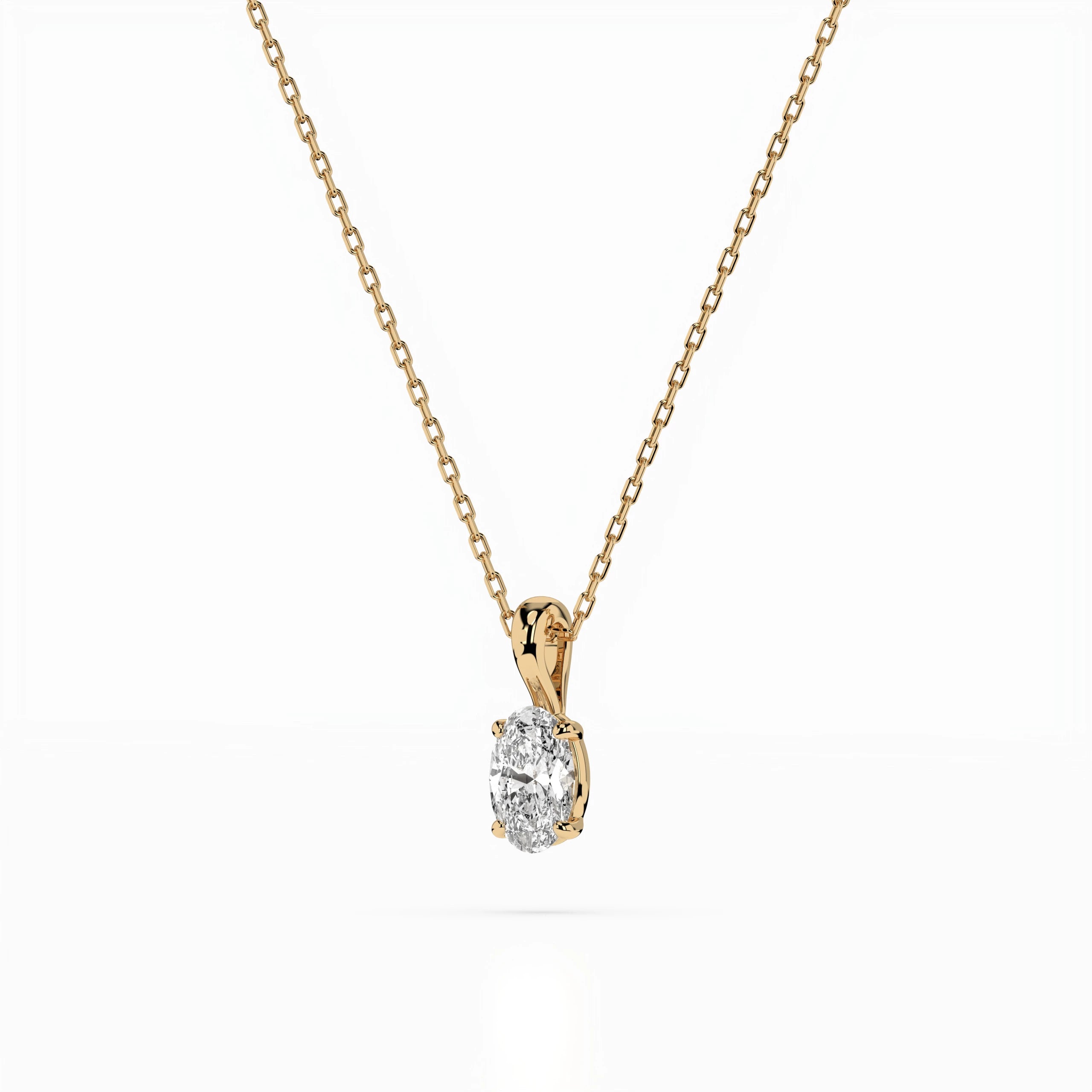 Colier solitaire – 104-10069(0.30)OV – imaginea 5