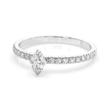 Inel solitaire Eternitate – 101-10181/4(0.10)MARQUISE – imaginea 3