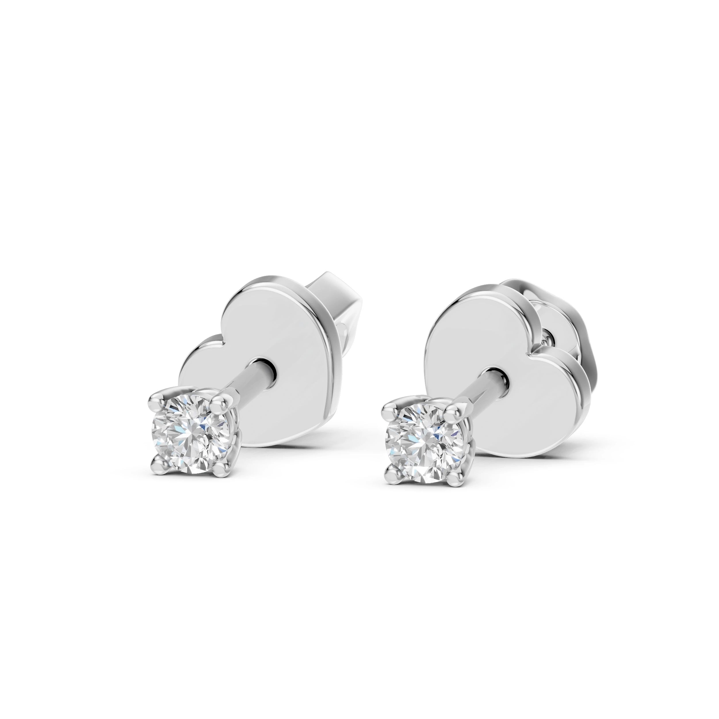 Cercei solitaire Fluture – 102-10012/1(3.0) – imaginea 2