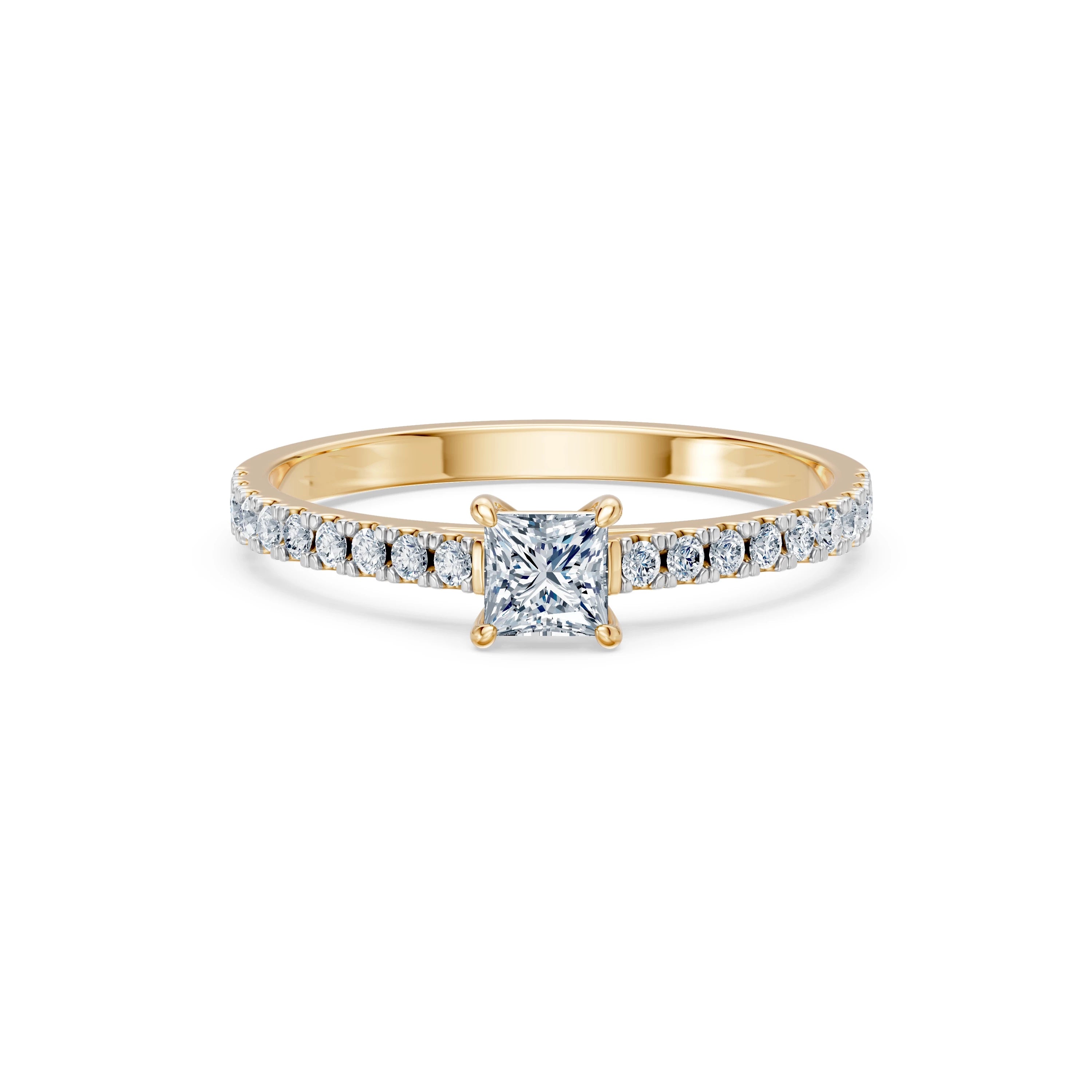 Inel solitaire Eternitate – 101-10191(0.30)PR – imaginea 6