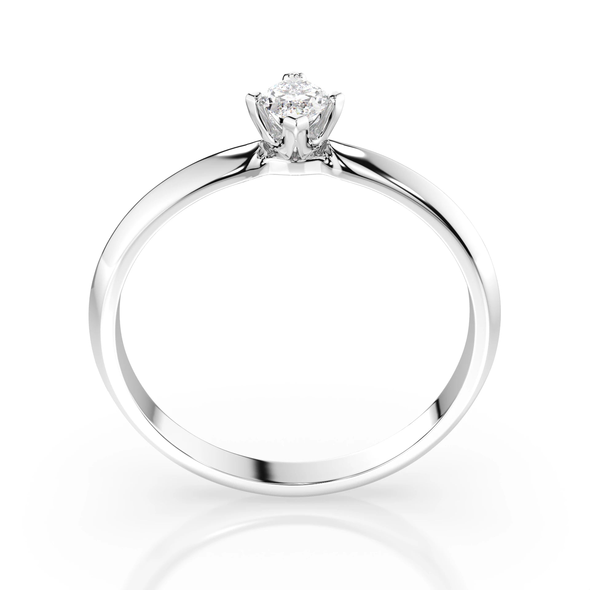 Inel solitaire – 101-10181/1(0.15)MARQUISE – imaginea 2