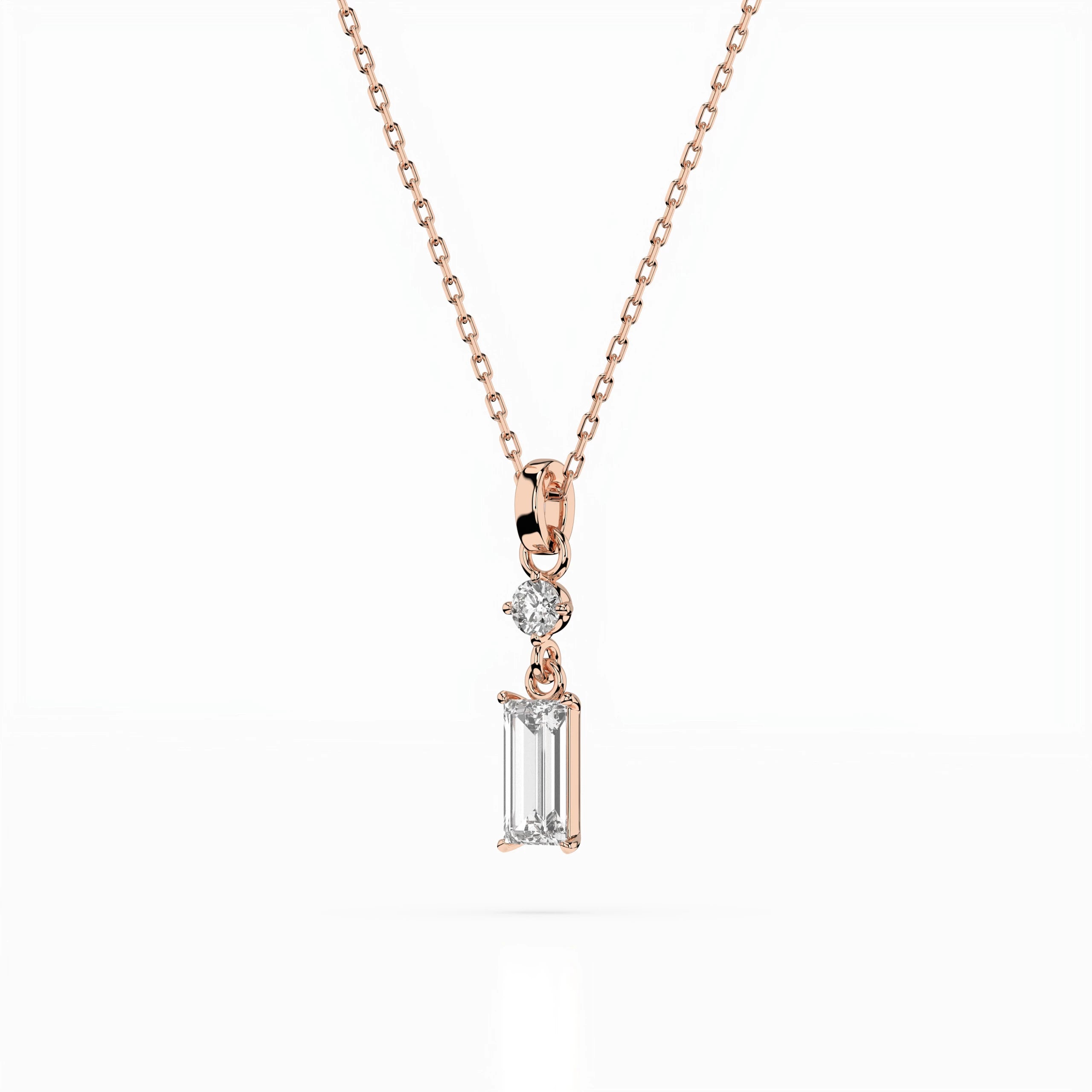 Colier solitaire – 104-10071/2(0.30)BAQ – imaginea 8