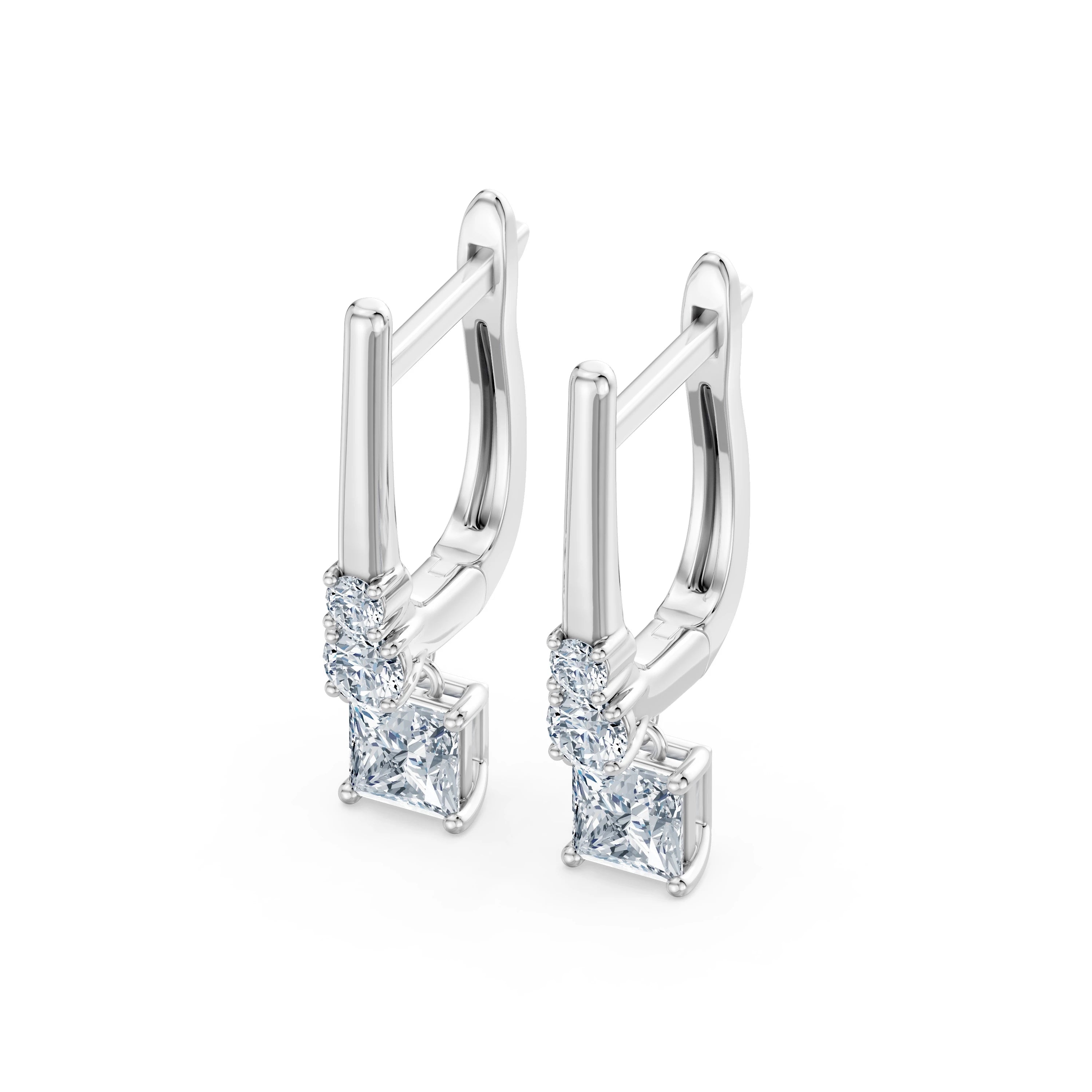 Cercei solitaire Eternitate – 102-10143(0.30)PR – imaginea 3