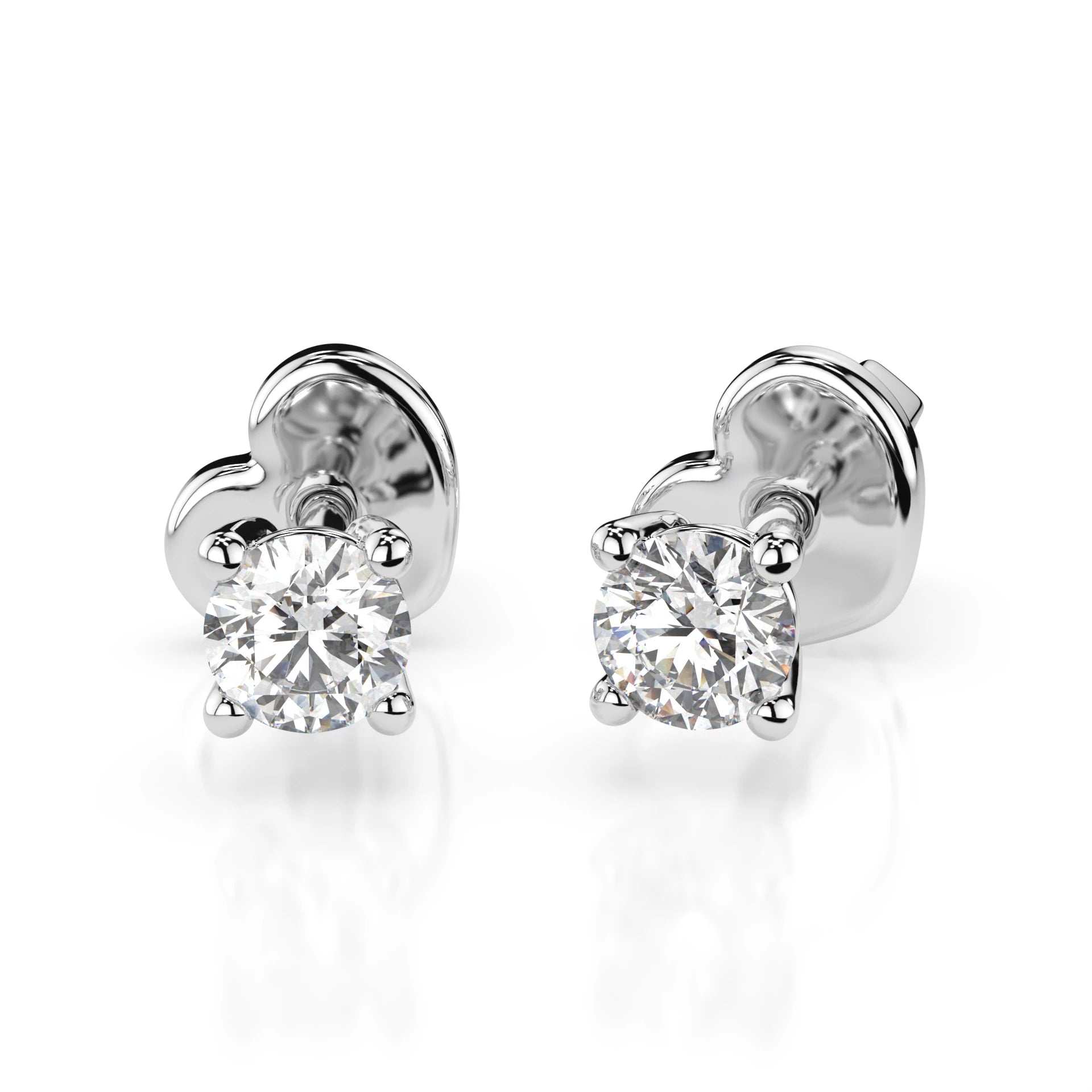 Cercei solitaire Fluture – 102-10012/1(3.4) – imaginea 1