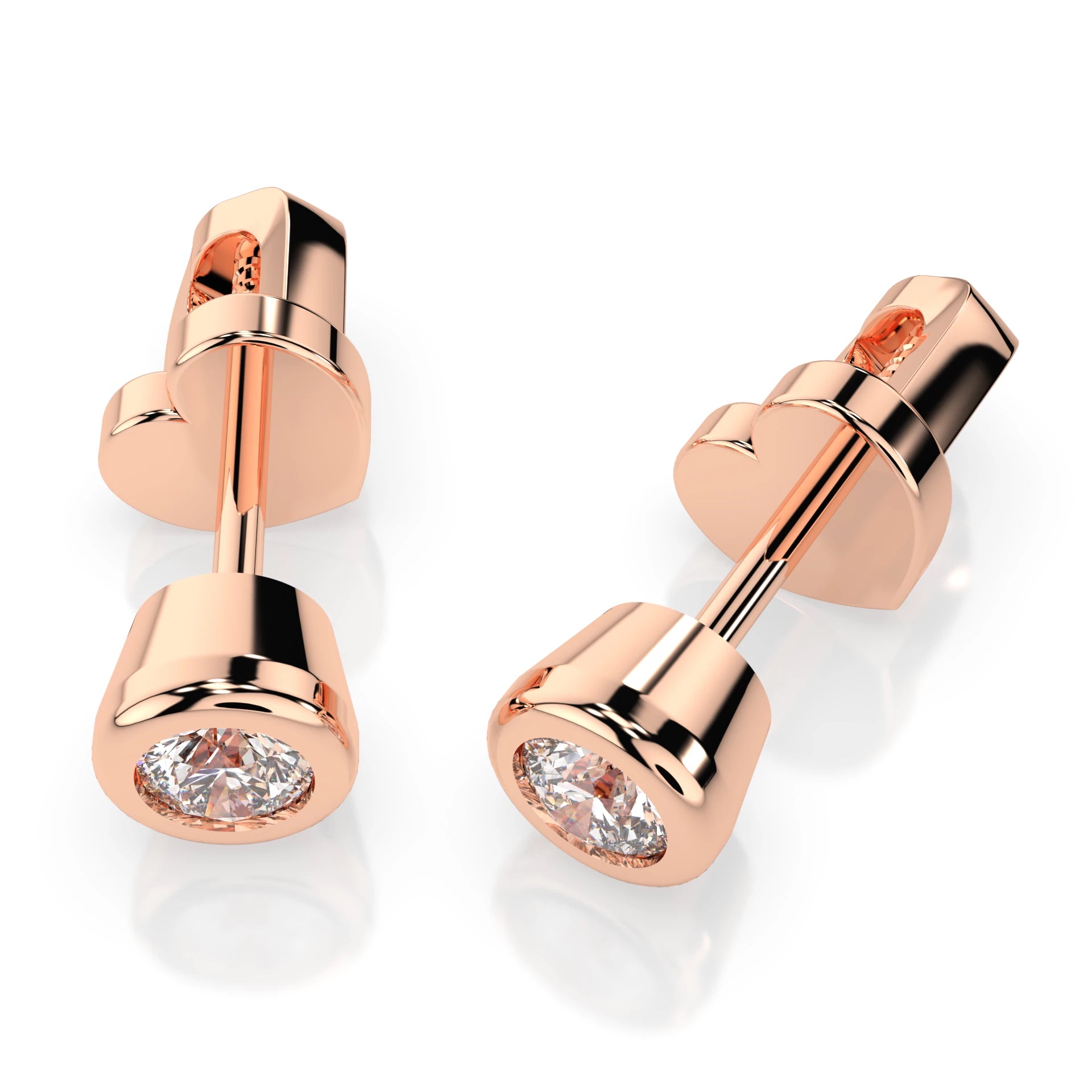Cercei solitaire Fluture – 102-10010(3.4) – imaginea 8