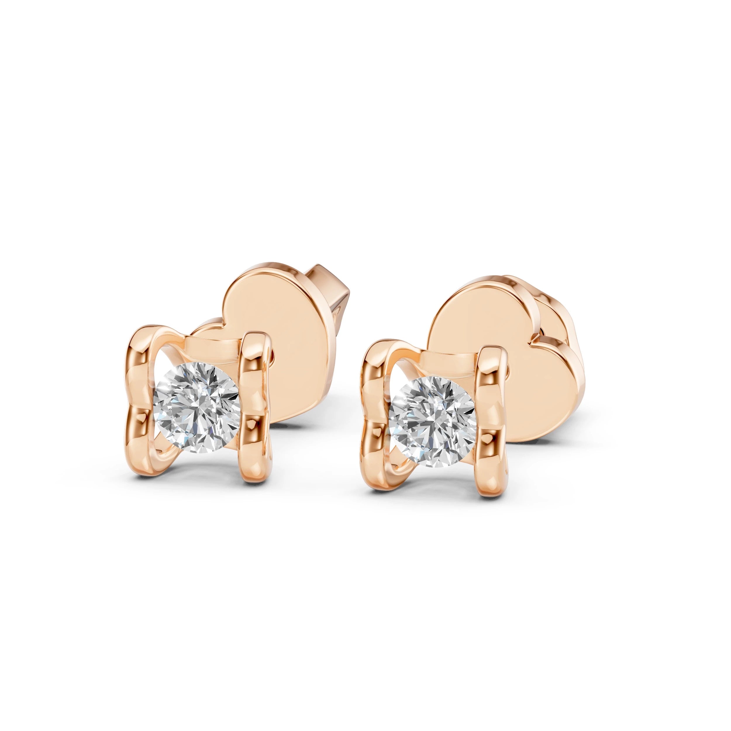 Cercei solitaire Fluture – 102-10013/2(3.0) – imaginea 8