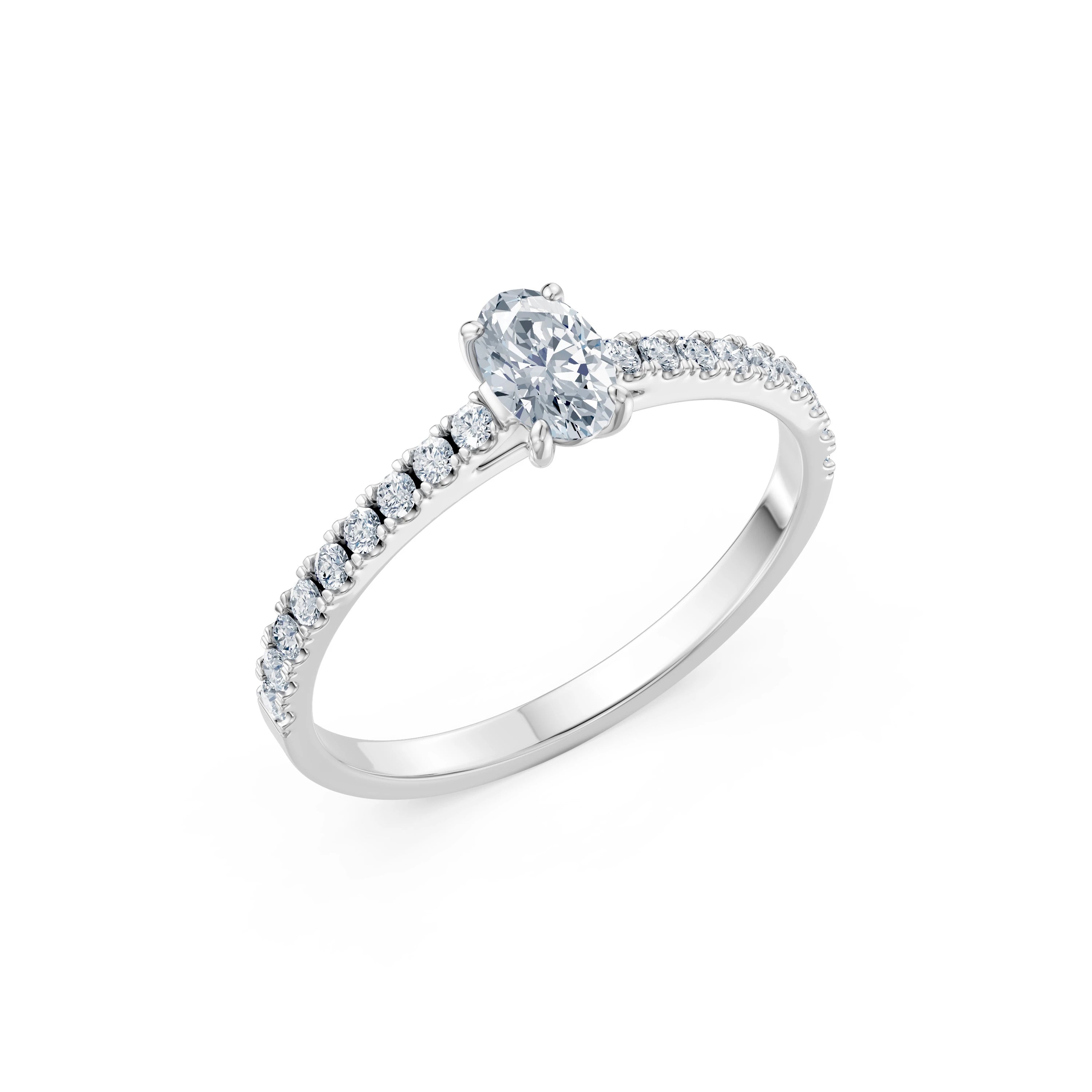 Inel solitaire Eternitate – 101-10191(0.30)OV – imaginea 1