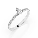 Inel solitaire Eternitate – 101-10181/4(0.10)MARQUISE – imaginea 1