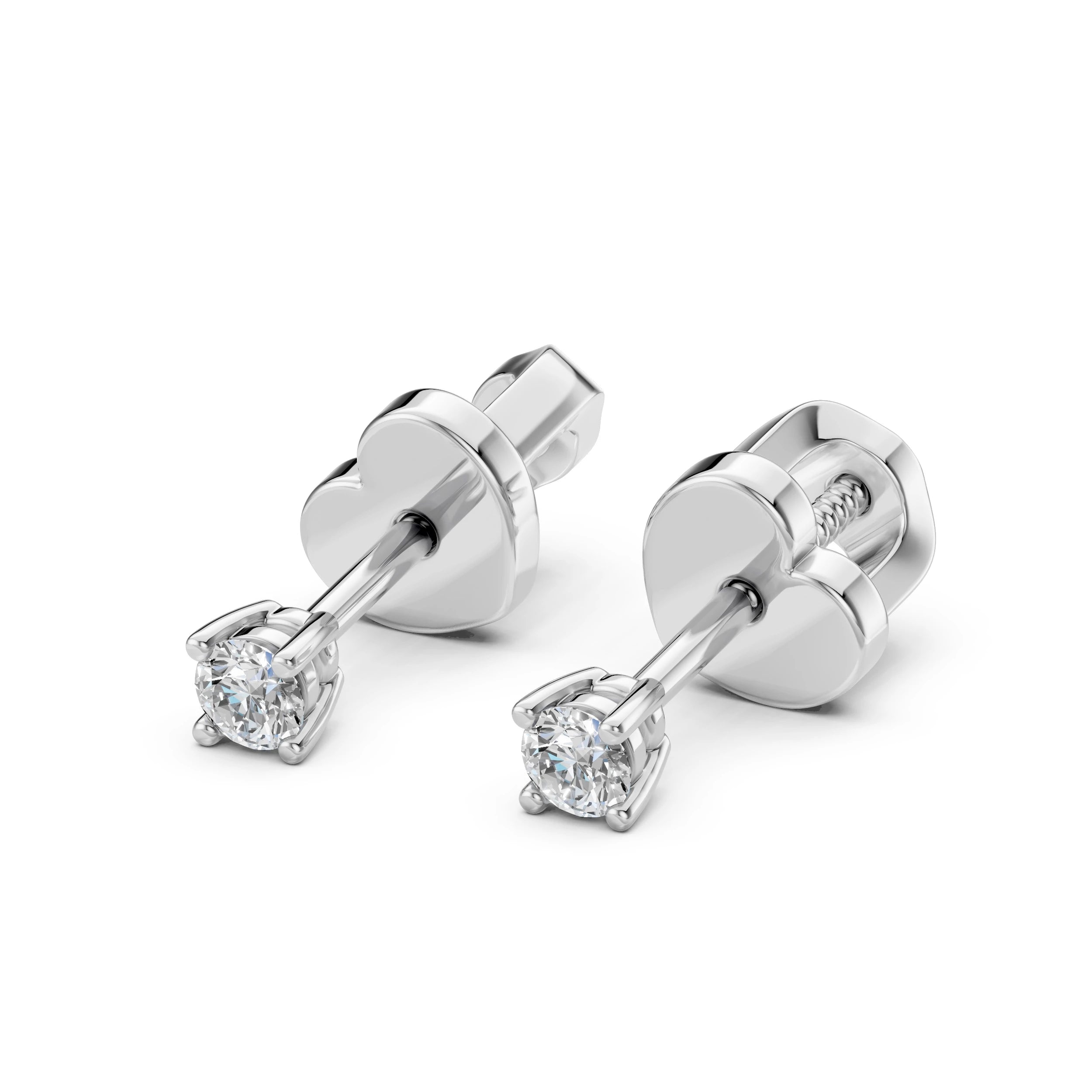 Cercei solitaire Fluture – 102-10012/1(3.0) – imaginea 3