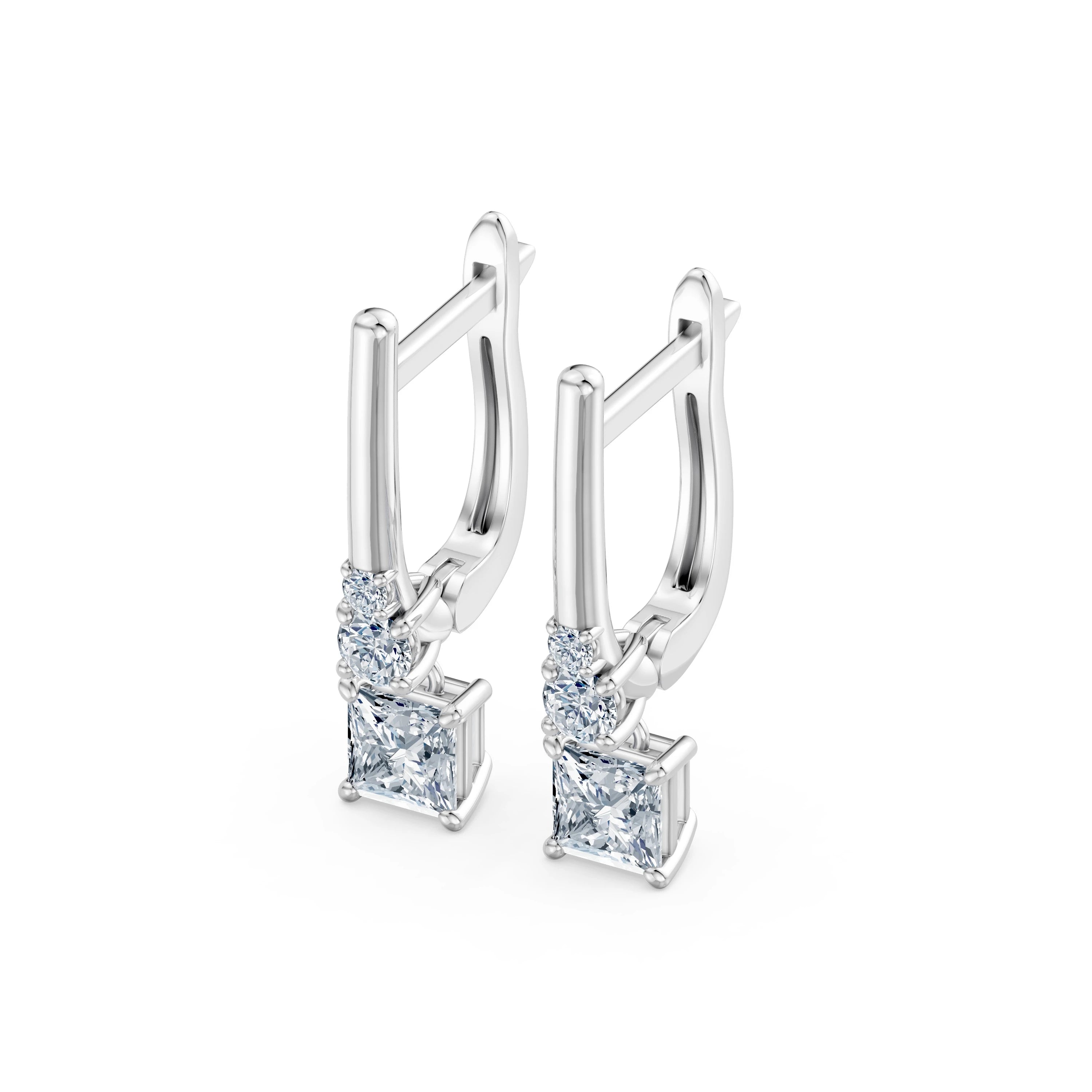 Cercei solitaire Eternitate – 102-10143(0.40)PR – imaginea 3