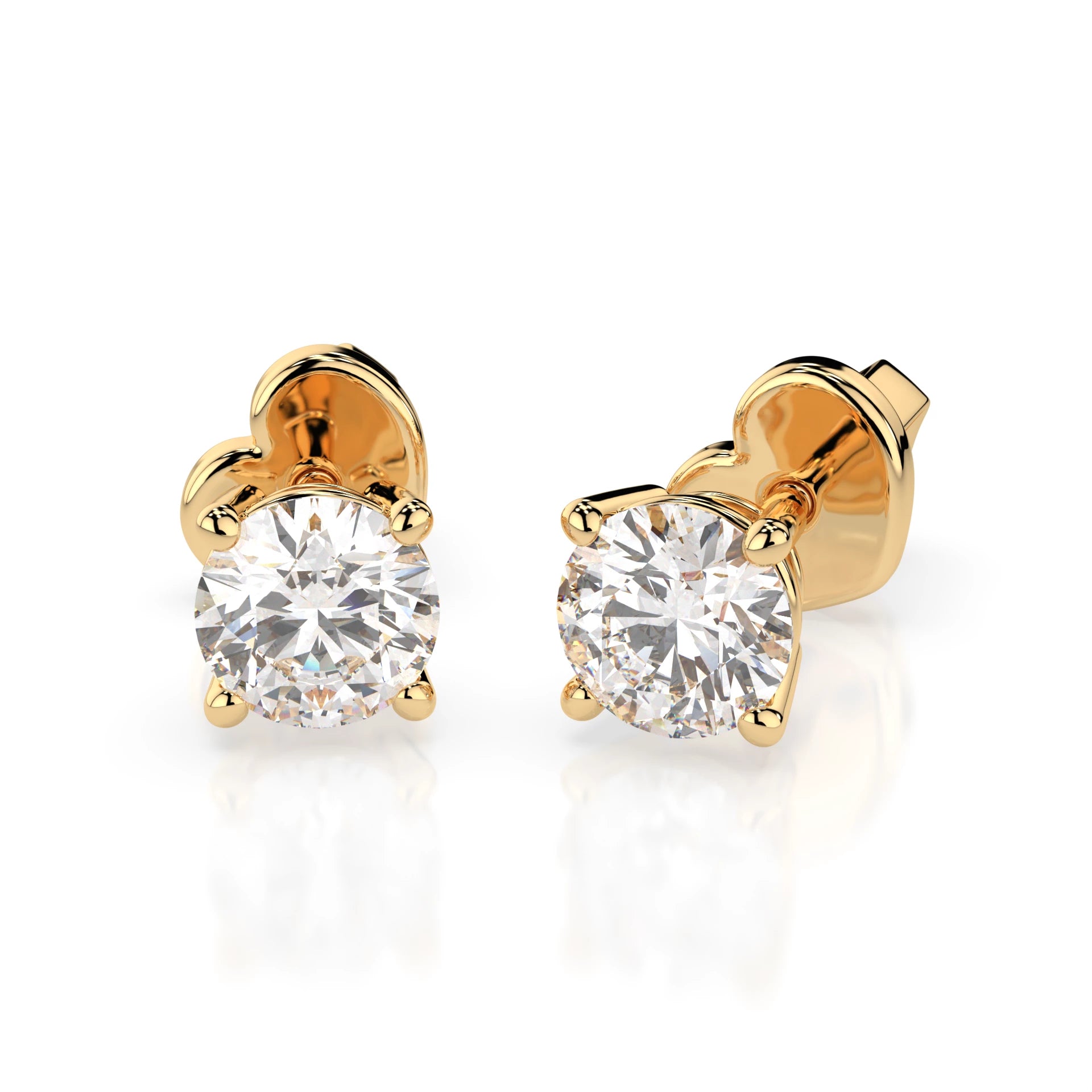Cercei solitaire Fluture – 102-10012/1(4.2) – imaginea 4