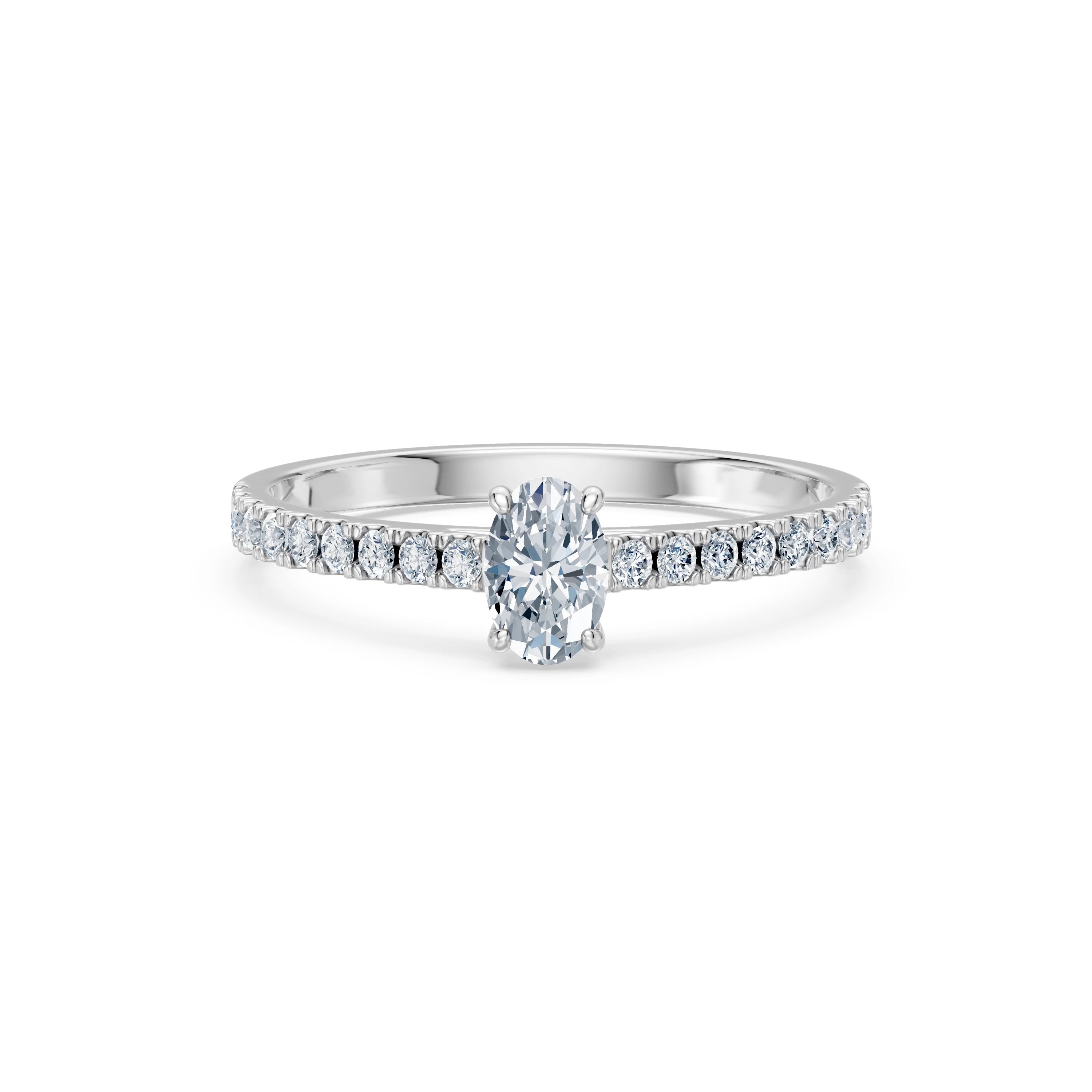 Inel solitaire Eternitate – 101-10191(0.30)OV – imaginea 3
