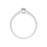 Inel solitaire Eternitate – 101-10191(0.30)OV – imaginea 2