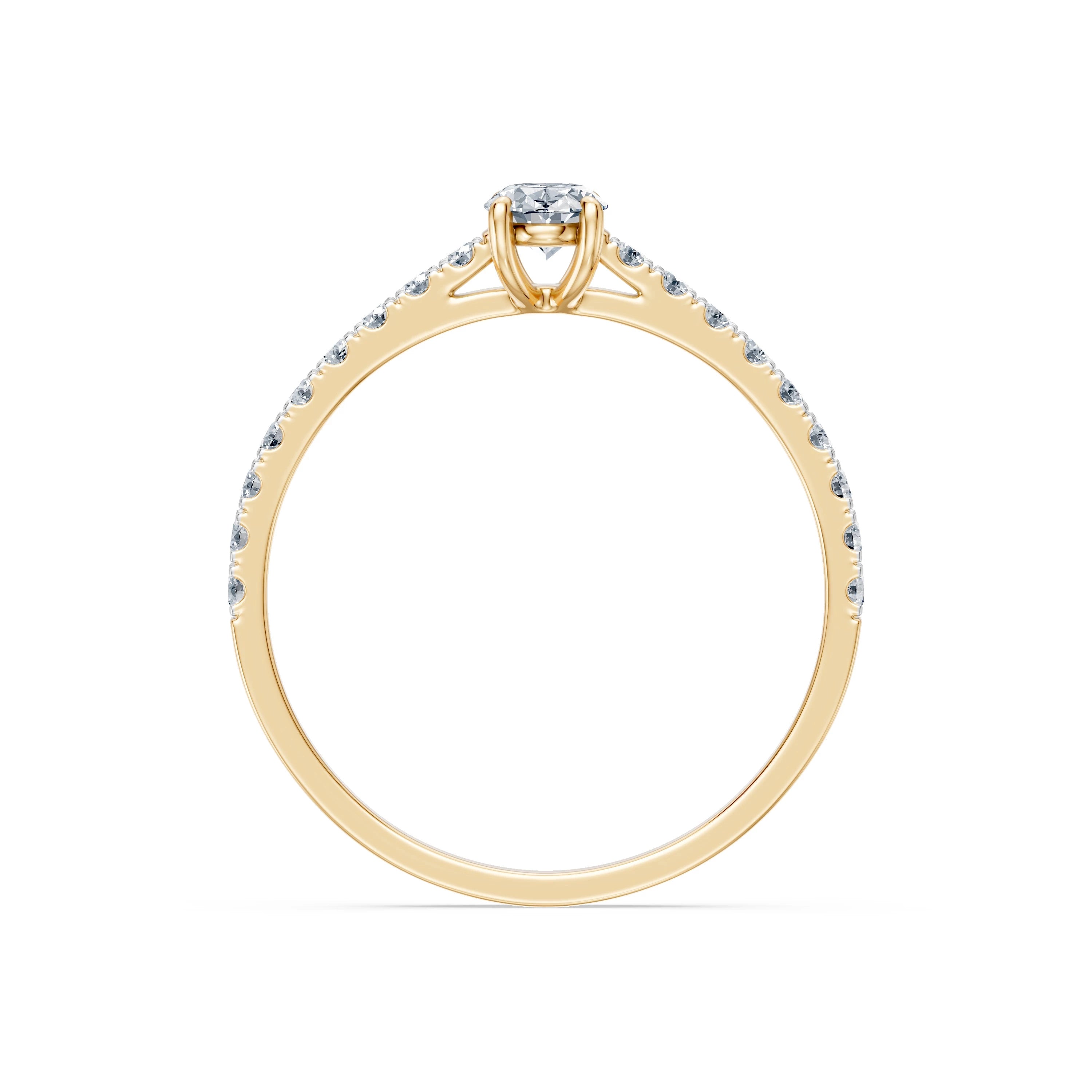 Inel solitaire Eternitate – 101-10191(0.30)OV – imaginea 5