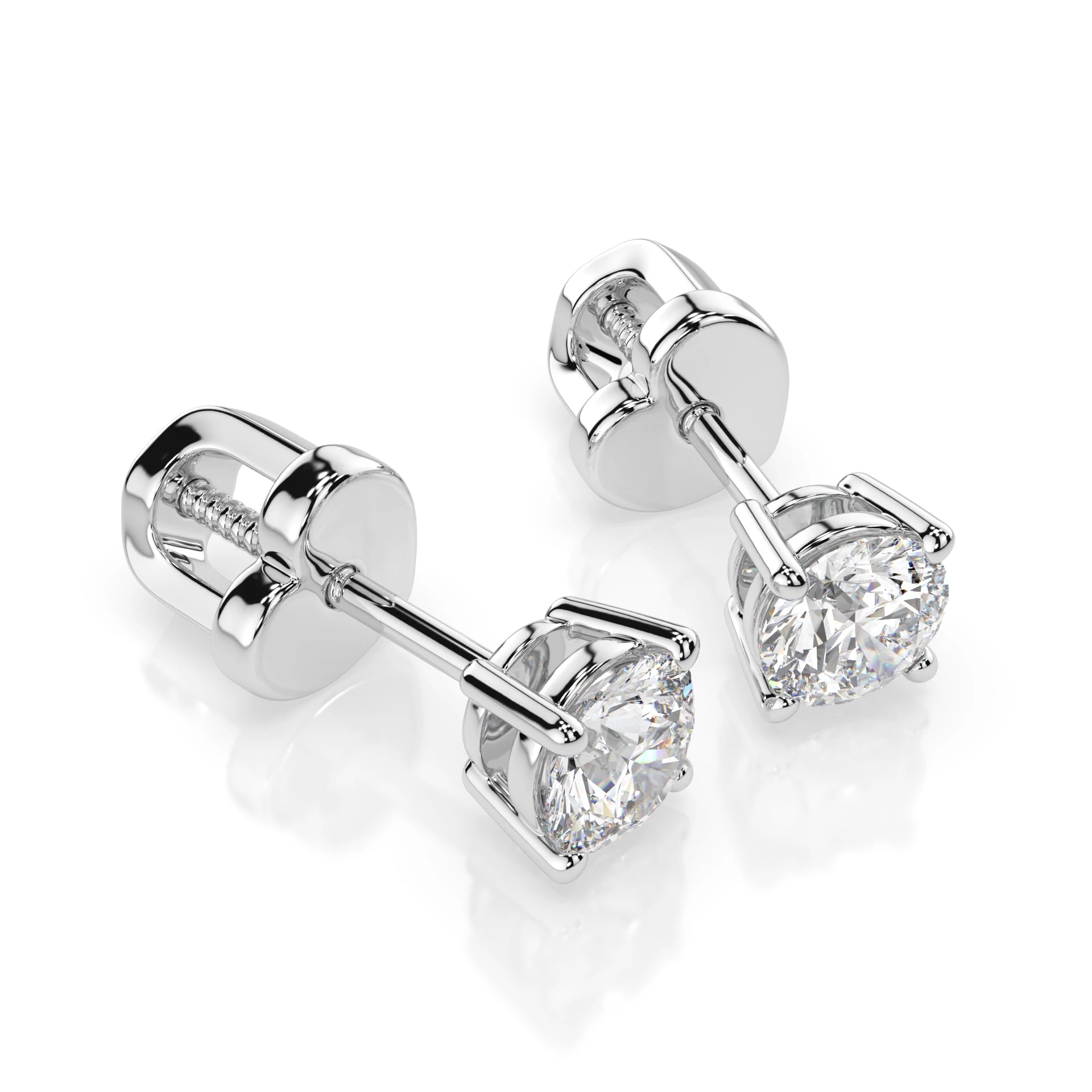 Cercei solitaire Fluture – 102-10012/1(4.2) – imaginea 3