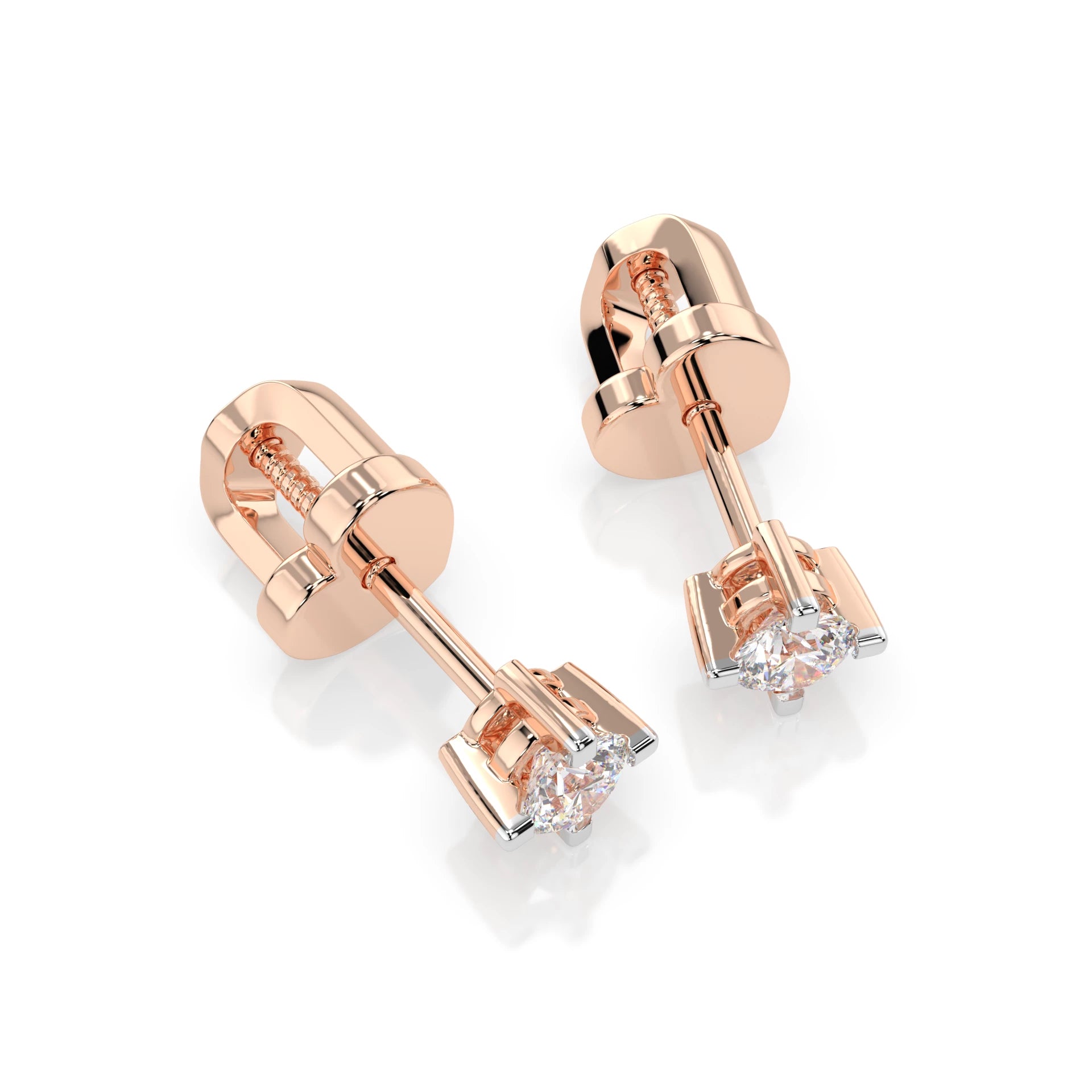 Cercei solitaire Fluture – 102-10025(2.5) – imaginea 9