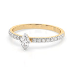 Inel solitaire Eternitate – 101-10181/4(0.15)MARQUISE – imaginea 6