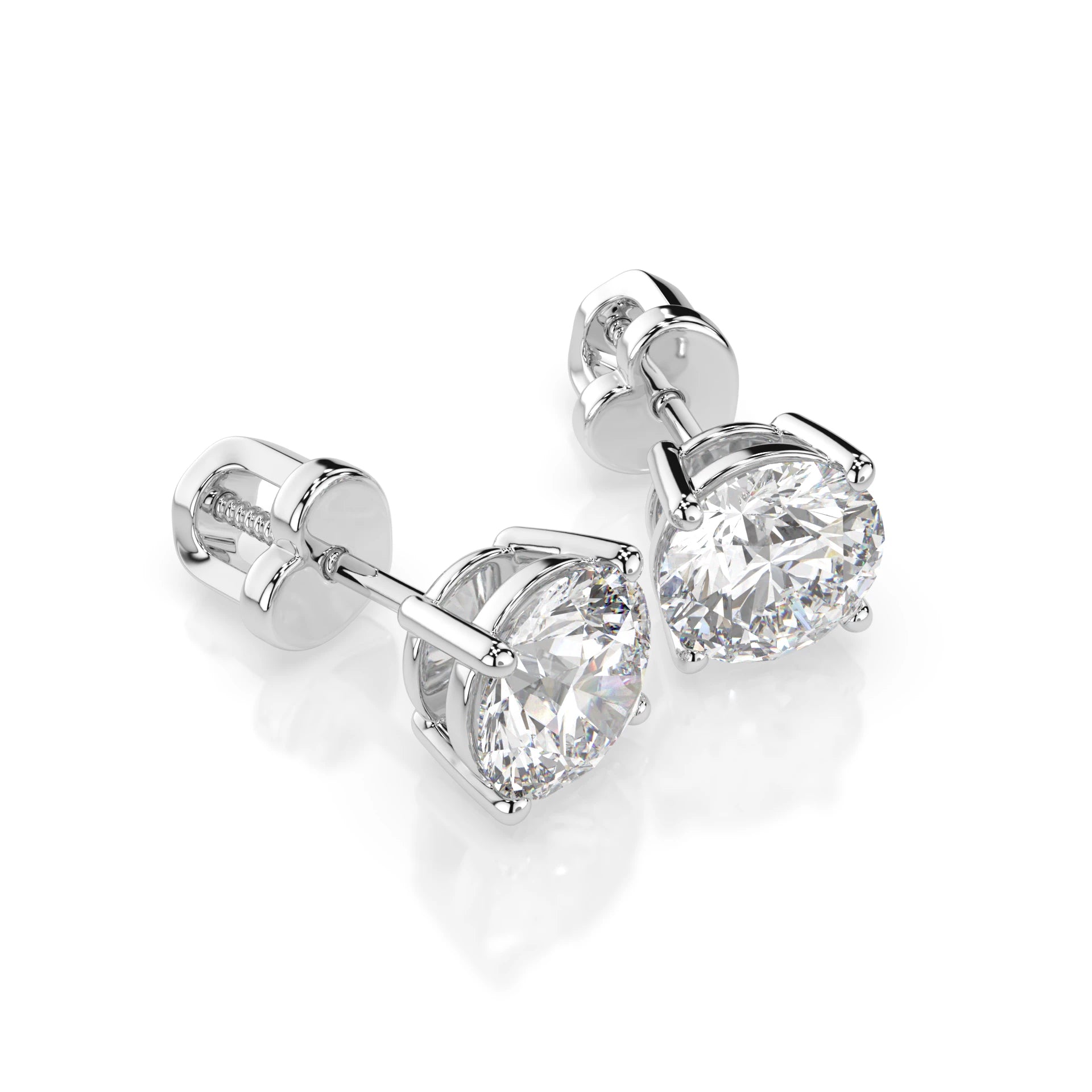 Cercei solitaire Fluture – 102-10012/1(5.7) – imaginea 3