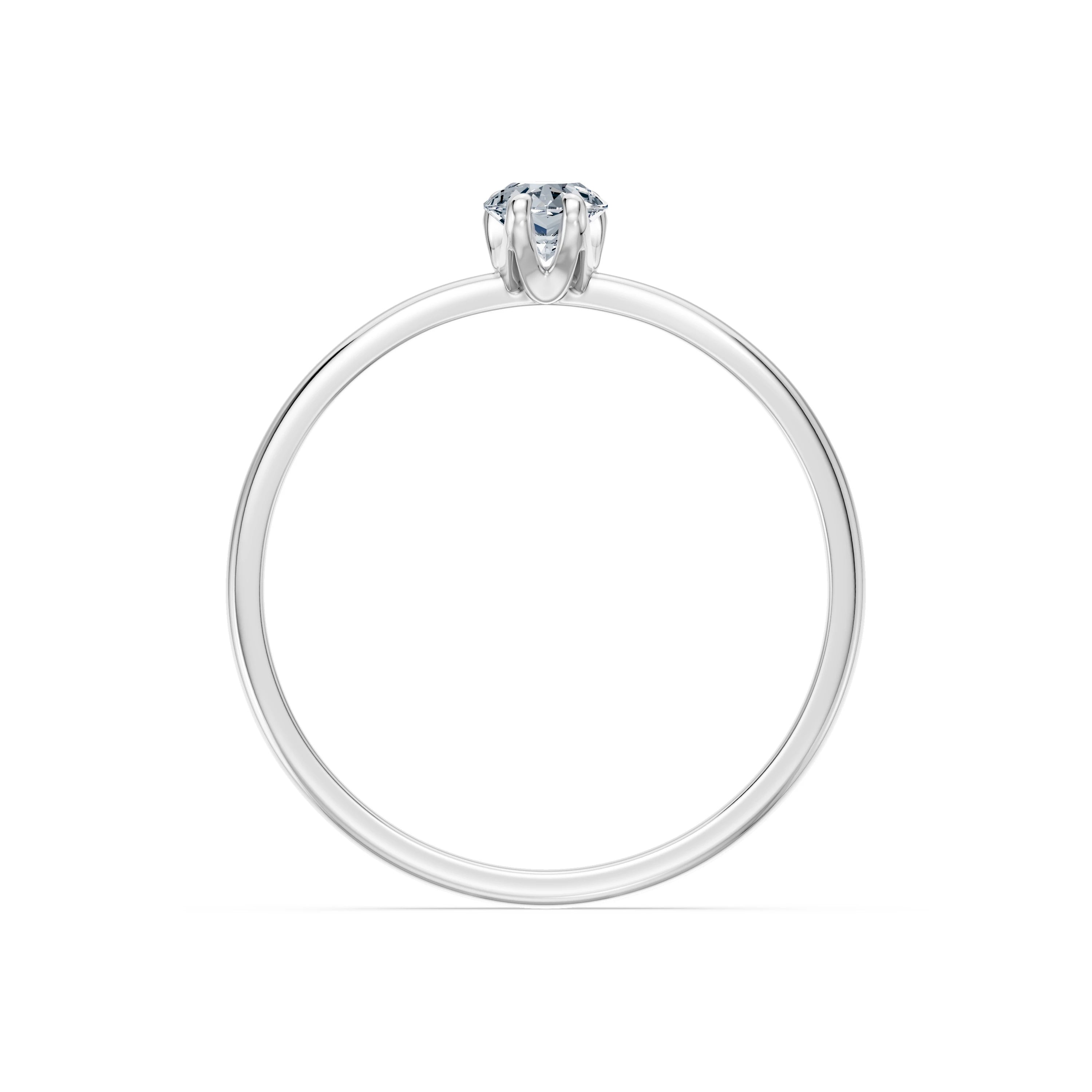 Inel solitaire – 101-10194(0.30)PAR – imaginea 2
