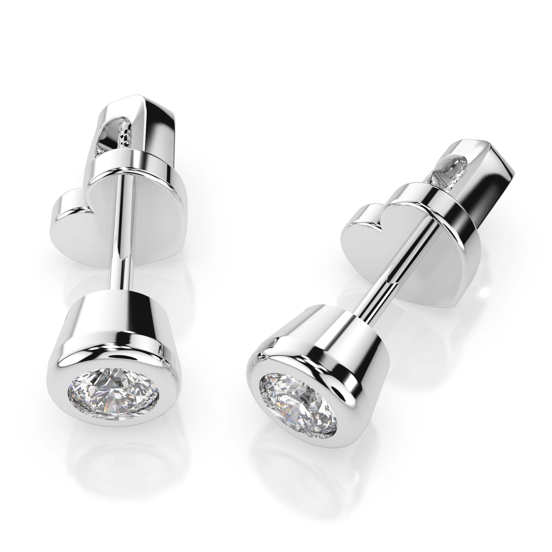 Cercei solitaire Fluture – 102-10010(3.4) – imaginea 2