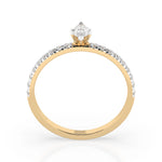 Inel solitaire Eternitate – 101-10181/4(0.10)MARQUISE – imaginea 5