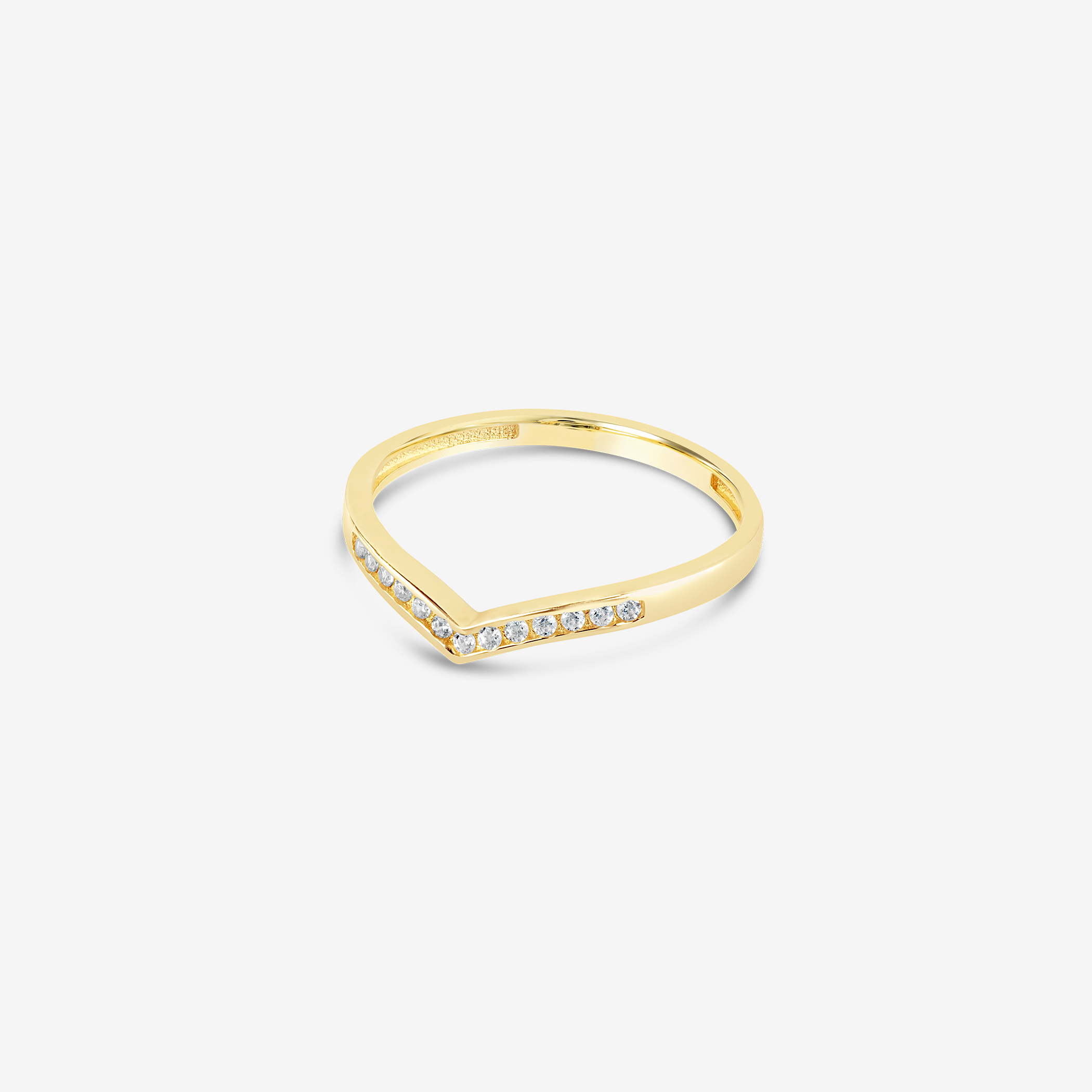 Inel Wishbone Pavé - IOSA Bijuterii