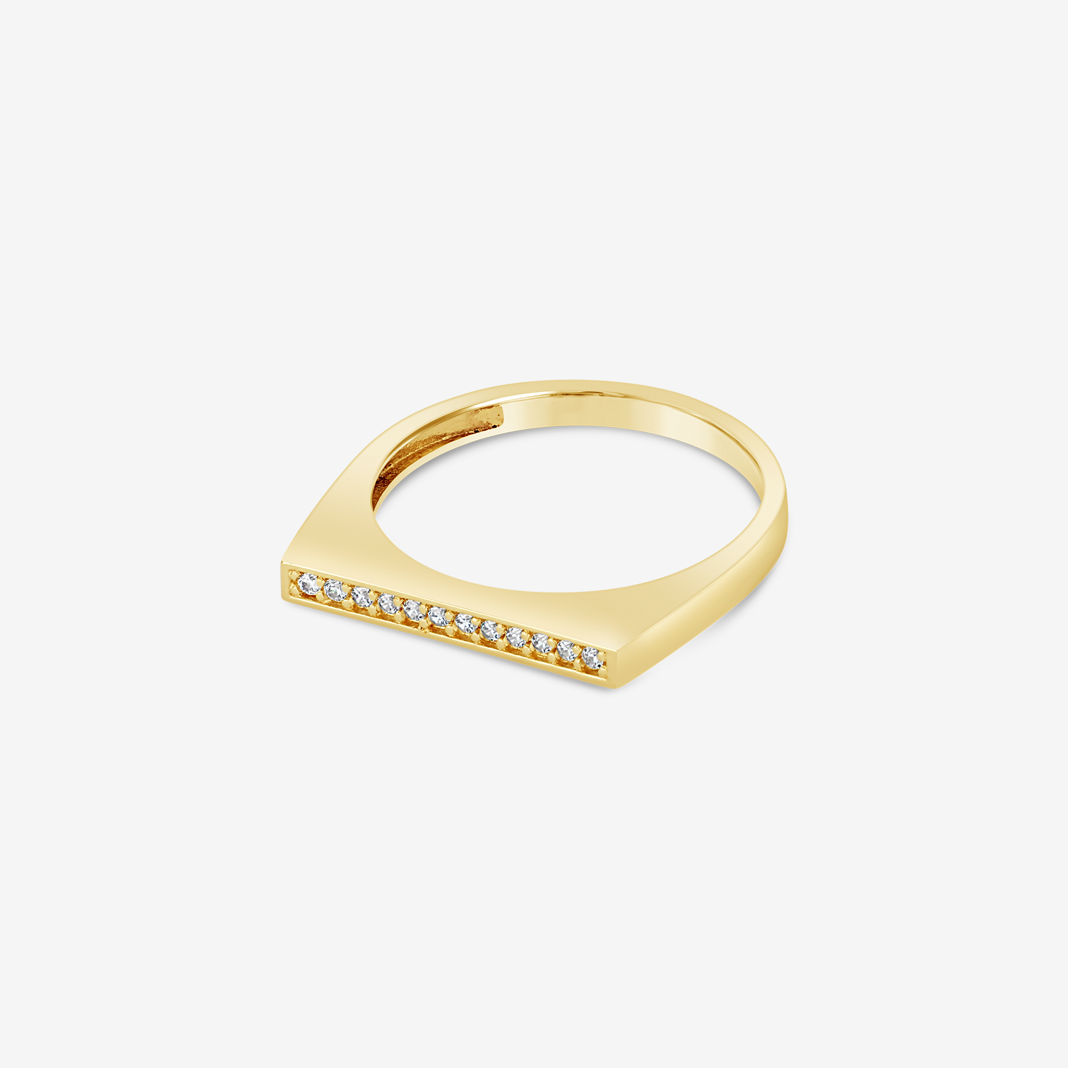 Inel stacker Bold Pavé - IOSA Bijuterii