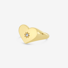 Inel signet Bold Love - IOSA Bijuterii