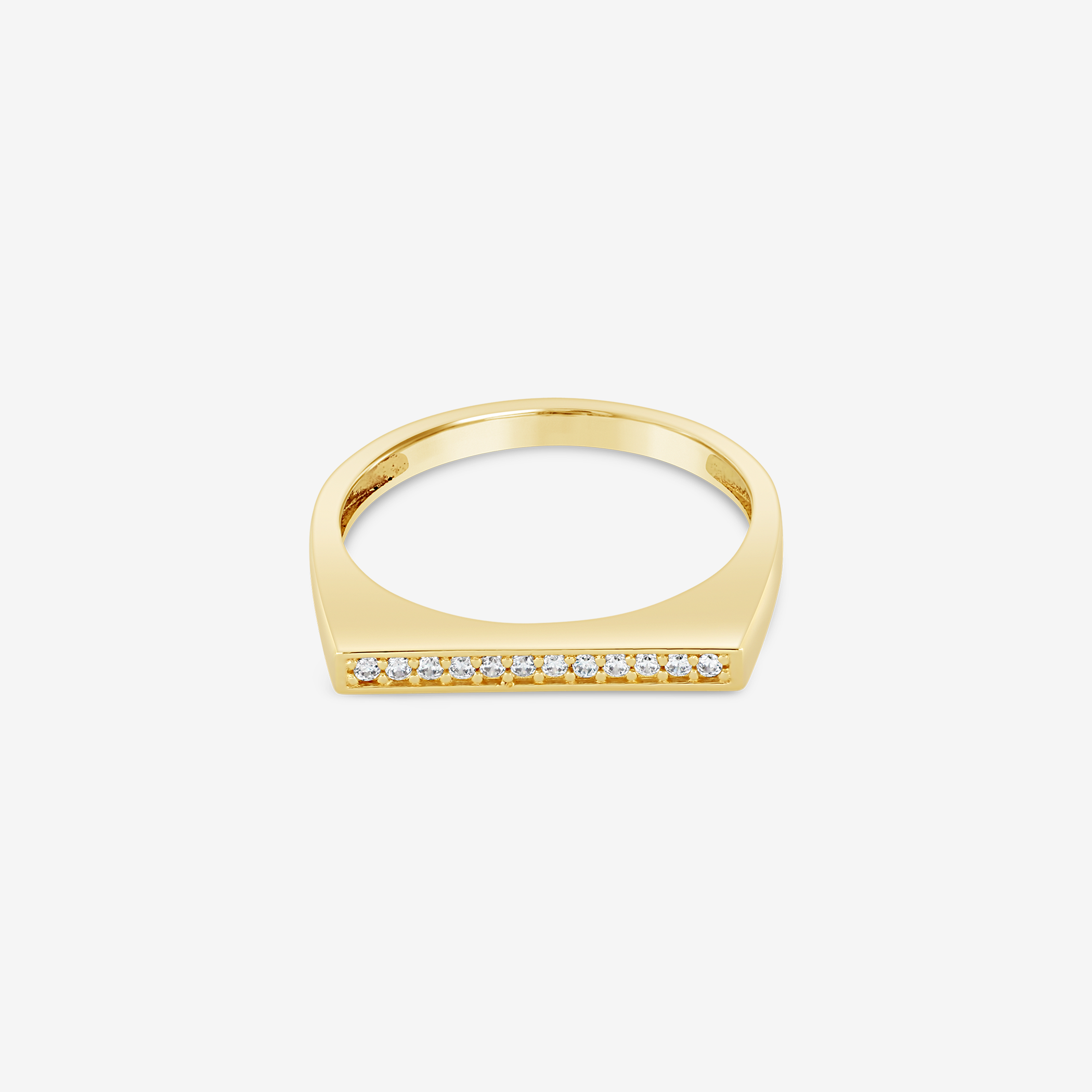 Inel stacker Bold Pavé - IOSA Bijuterii