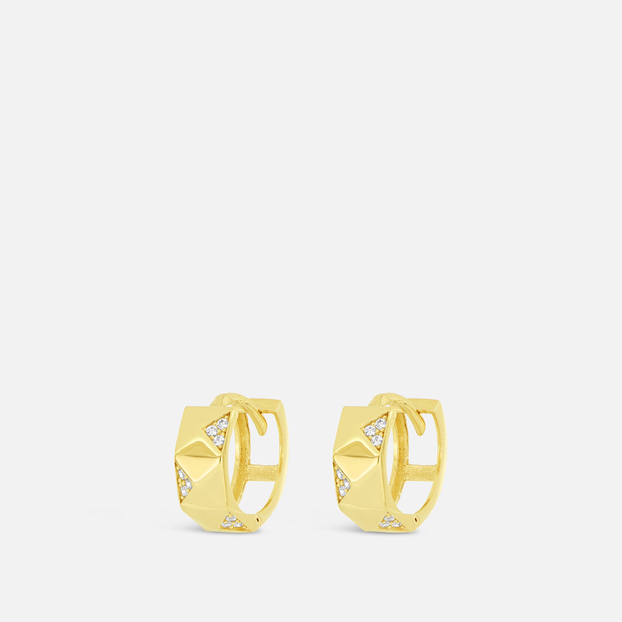 Dome Hoops Pavé - IOSA Bijuterii