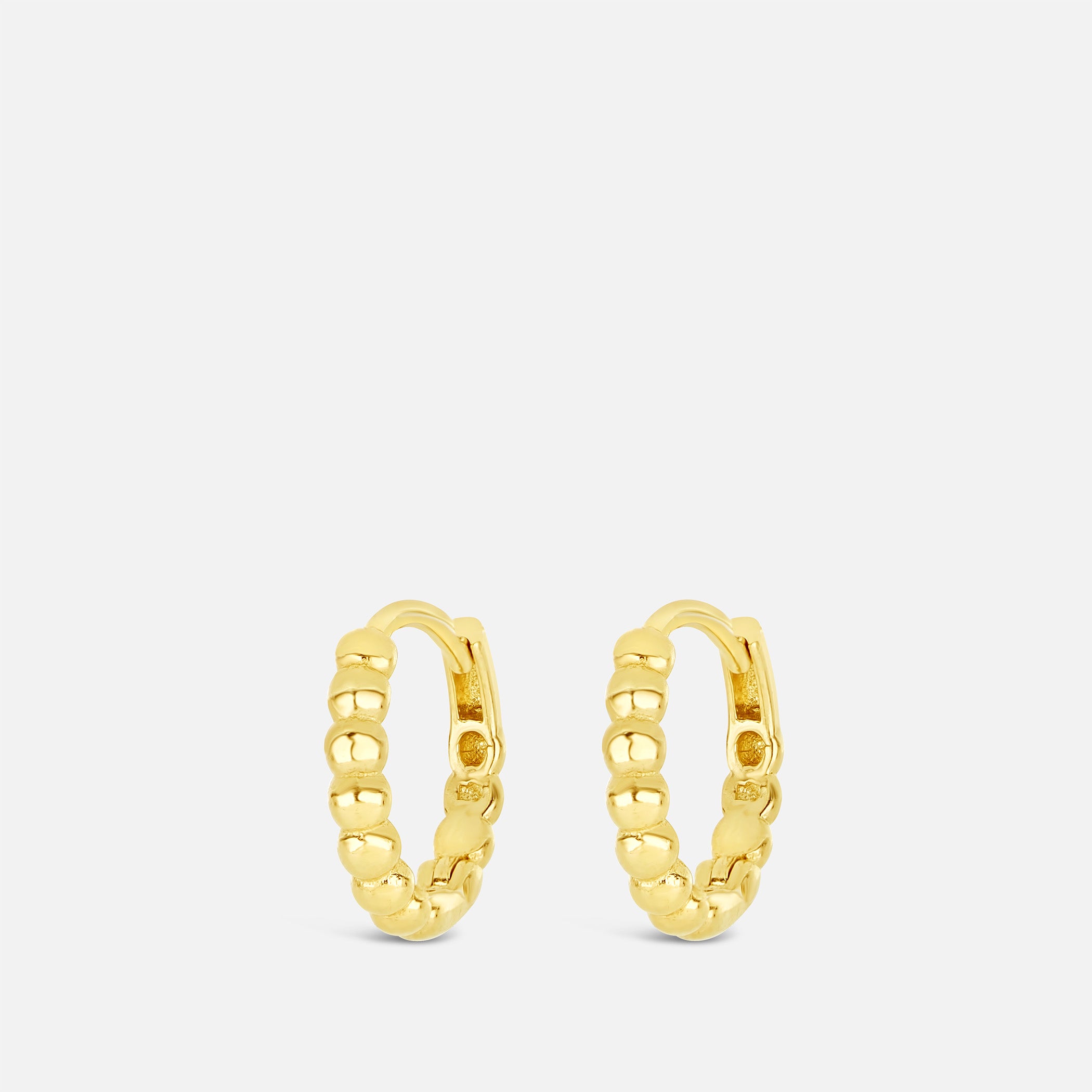 Thin Dots Hoops - mini - IOSA Bijuterii